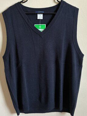 Classroom Uniforms V-Neck Vest (Adult XL) w/ Tags; Dark Navy; Machine Washable